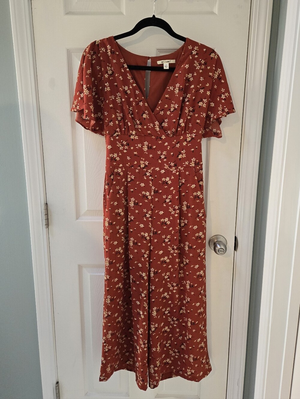 Francesca's Miami Floral Jumpsuit